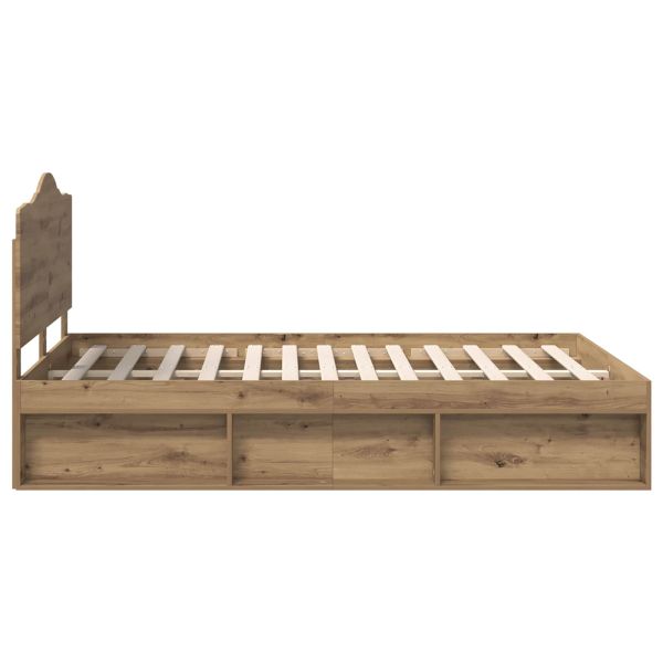 Рамка за легло Дъб Артизан 160 x 200 cm Солидно борово дърво