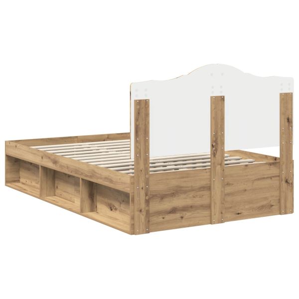 Рамка за легло Дъб Артизан 120 x 200 cm Солидно борово дърво