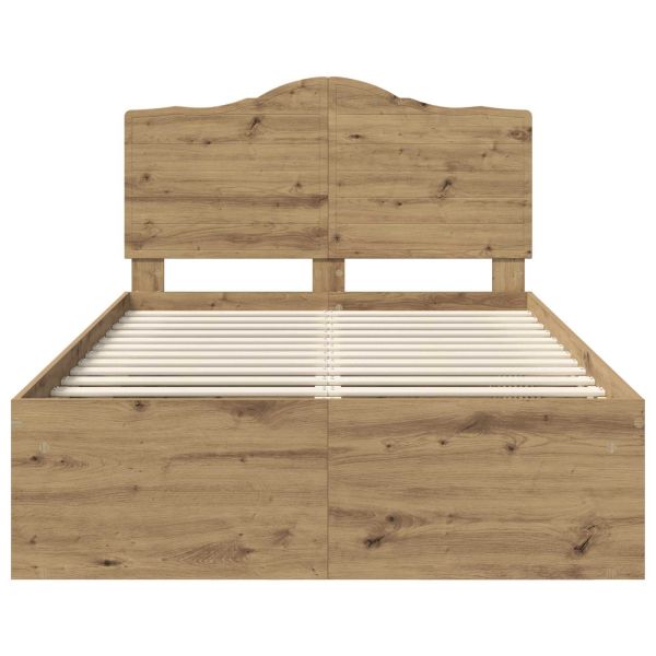 Рамка за легло Дъб Артизан 120 x 190 cm Солидно борово дърво