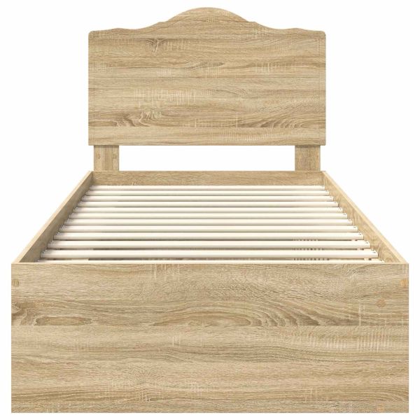 Рамка за легло Сонома 90 x 190 cm Солидно борово дърво