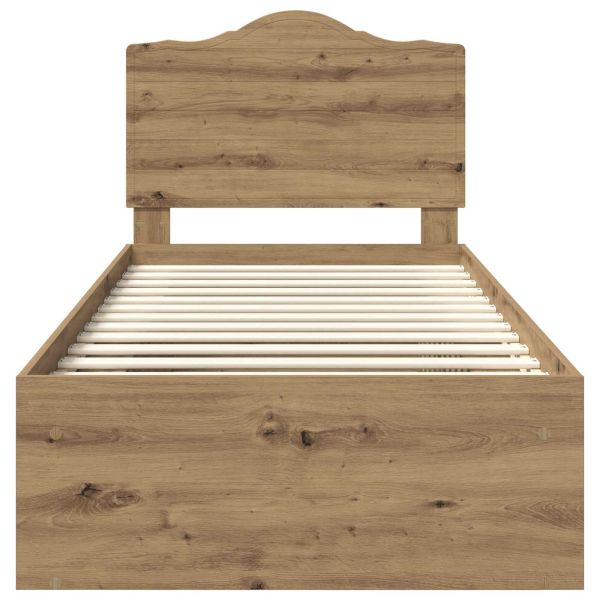 Рамка за легло Дъб Артизан 75 x 190 cm Солидно борово дърво