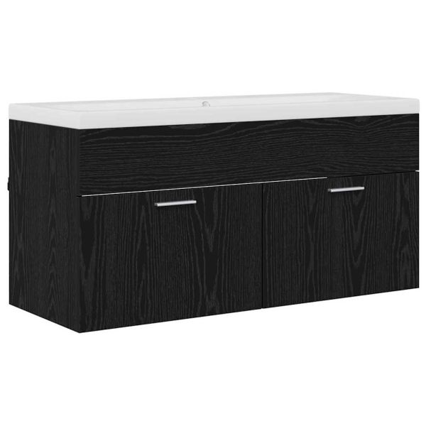 Шкаф за баня Черния дъб 100 x 38,5 x 46 cm Инженерно дърво