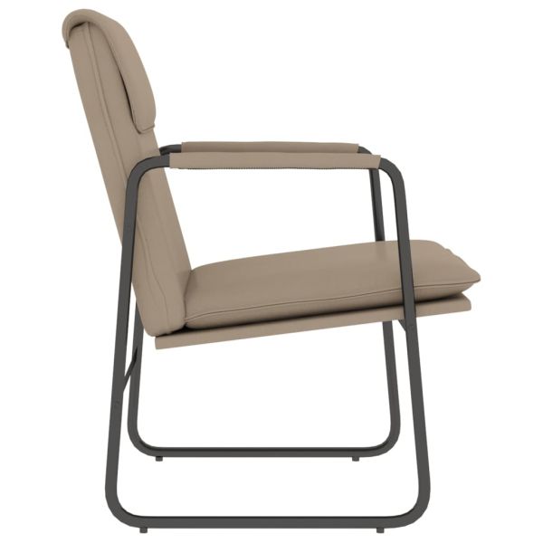 Стол шезлонг, капучино, 55x64x80 см, изкуствена кожа