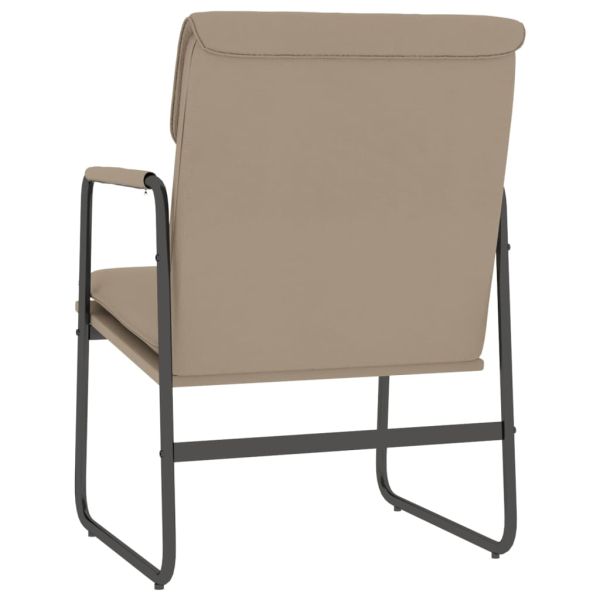 Стол шезлонг, капучино, 55x64x80 см, изкуствена кожа