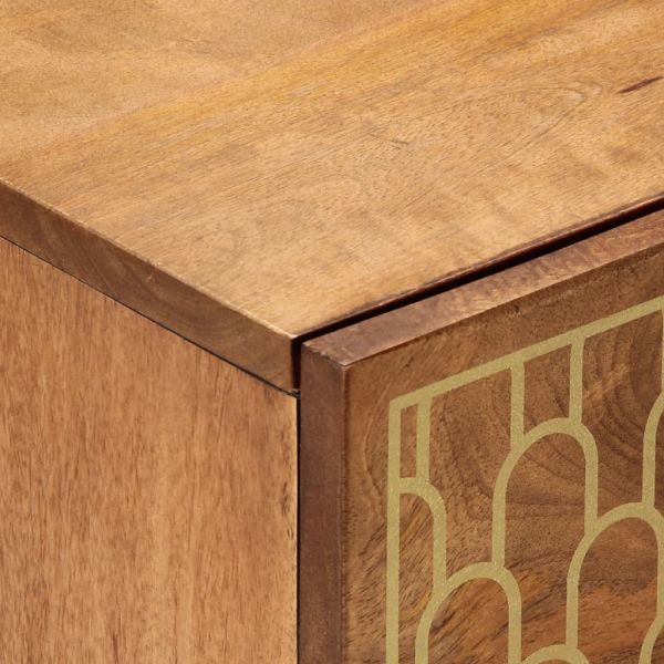 Нощно шкафче, 40x33x46 см, масивно мангово дърво