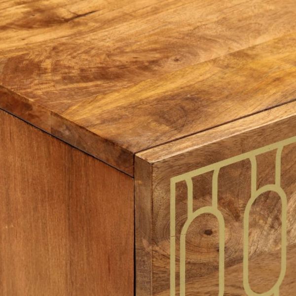 Нощно шкафче 50x33x60 см мангово дърво масив