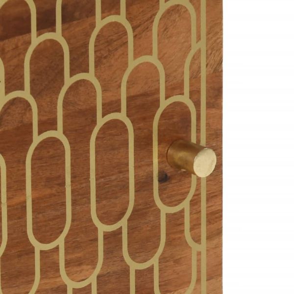 Нощно шкафче 50x33x60 см мангово дърво масив