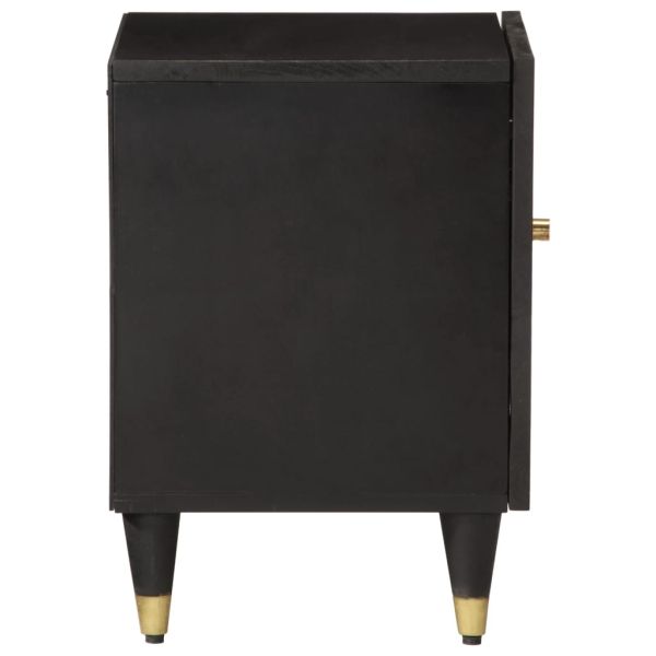 Нощни шкафчета, 2 бр, 40x33x46 см, манго масив