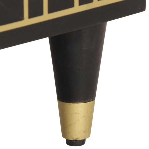 Страничен шкаф 60x33x75 см манго масивно дърво