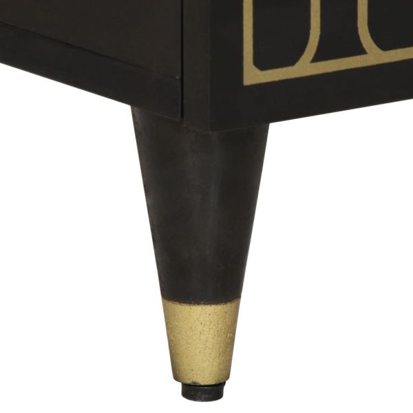 Шкаф за баня 38x33x160 см масивно мангово дърво