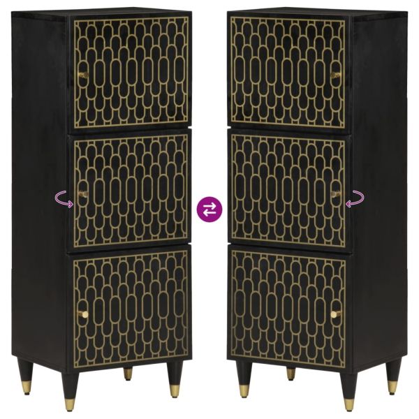 Висок шкаф, 40x33x110 см, мангово дърво масив