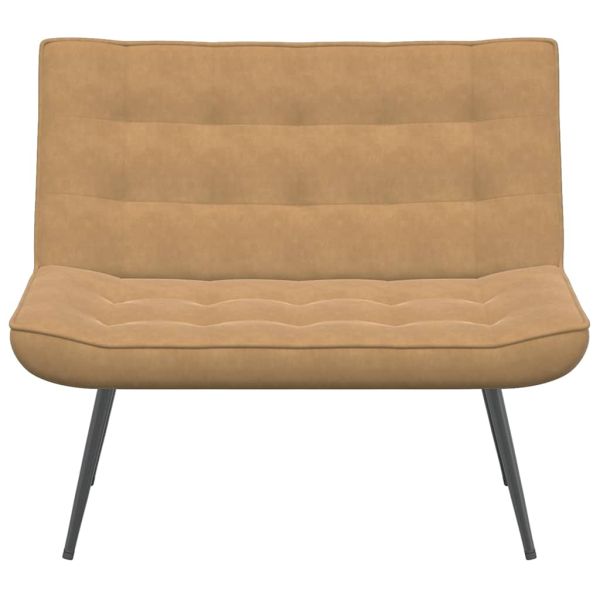 Пейка, кафява, 110x74x84 см, кадифе