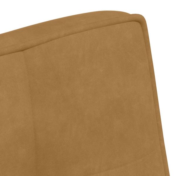 Пейка, кафява, 110x74x84 см, кадифе