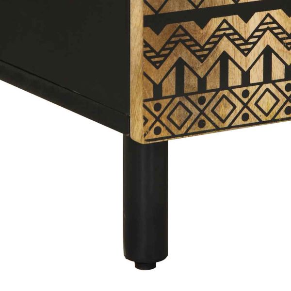 Бюфет 90x33,5x75 см грубо мангово дърво масив