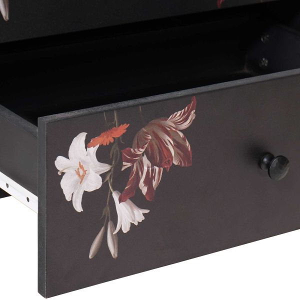 Нощно шкафче Многоцветен 50 x 33 x 60 см Солидно мангово дърво