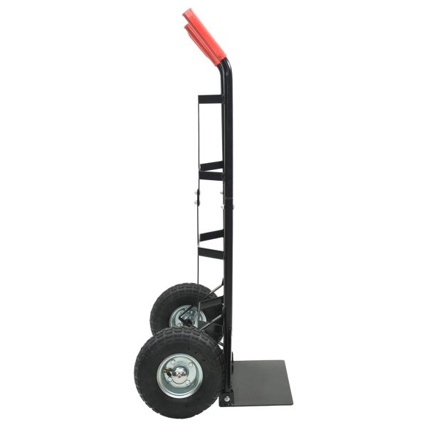 Ръчна количка Черен и Червен 57 x 46 x 113 см Стомана