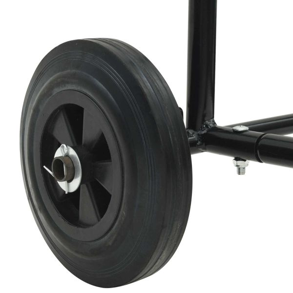 Ръчна количка Черен и Червен 49 x 49 x 101 см Стомана