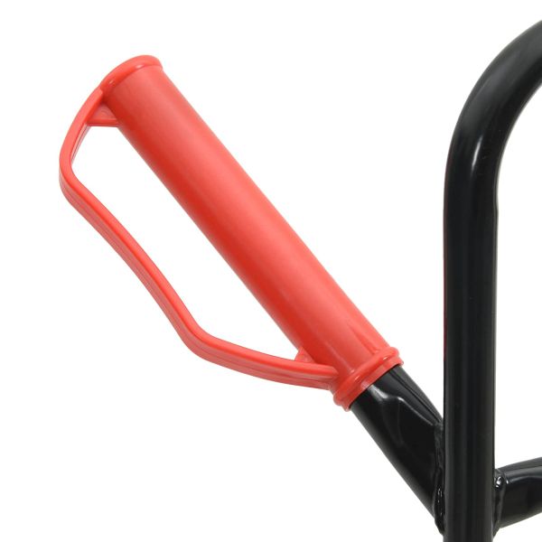 Ръчна количка Черен и Червен 64,5 x 49,5 x 114 см Стомана