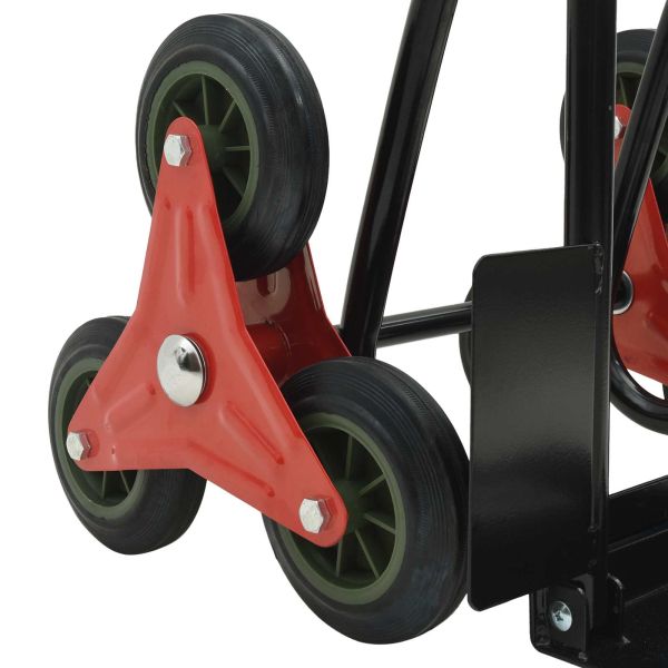 Ръчна количка Черен и Червен 64,5 x 49,5 x 114 см Стомана