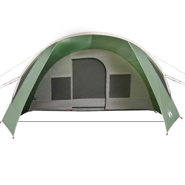 Тунелна палатка с покрив Зелен и бял 778 x 356 x 210 см