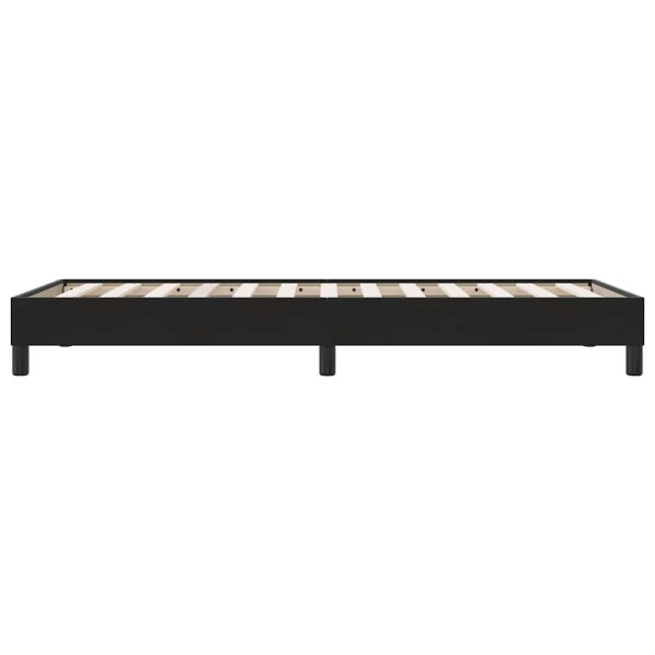 Box Spring Легло без матрак Черно 90x210 cm Кадифе