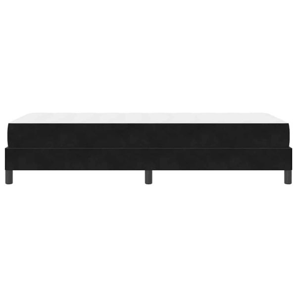 Легло с пружинирана основа с матрак Черно 90 x 210 cm текстил