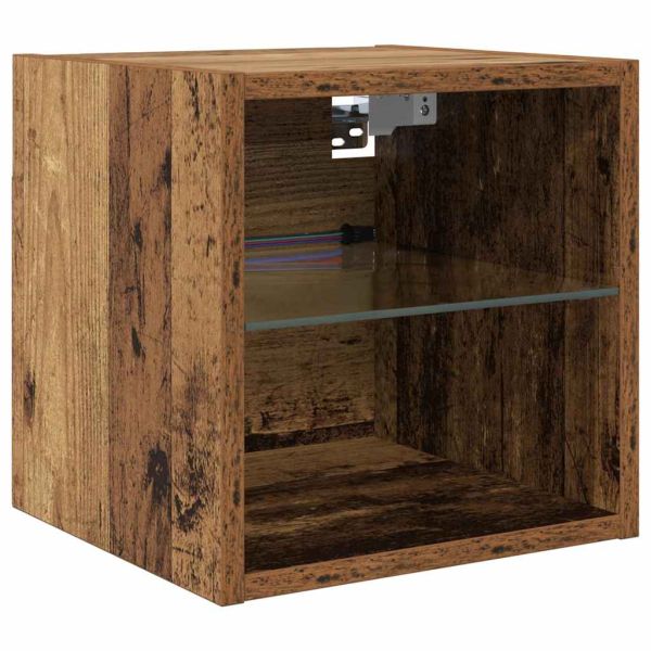 Стойки за телевизор 8 pcs Старо дърво Инженерно дърво