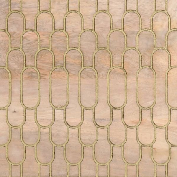 Страничен шкаф 40x33x75 см манго масивно дърво