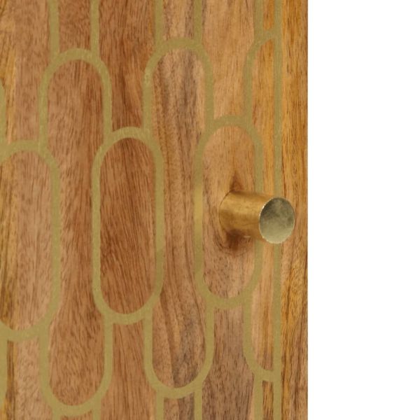 Страничен шкаф 40x33x75 см манго масивно дърво