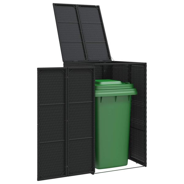 Кутия за боклук Черно 65 x 80 x 115 см Полиетилен