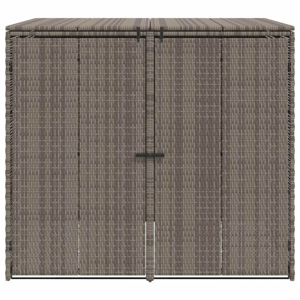 Кутия за боклук 2 pcs Сив 65 x 80 x 115 см Полиетилен