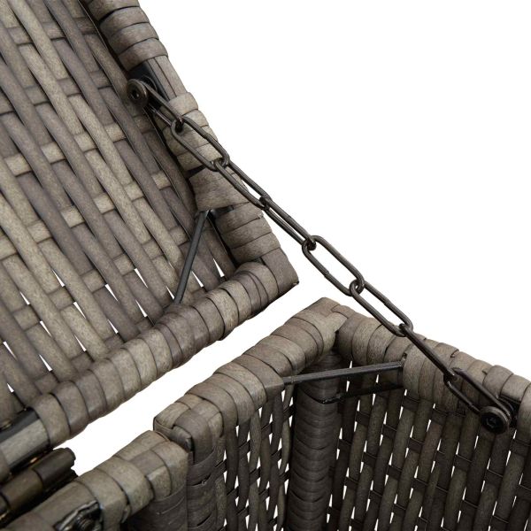 Кутия за боклук 2 pcs Сив 65 x 80 x 115 см Полиетилен