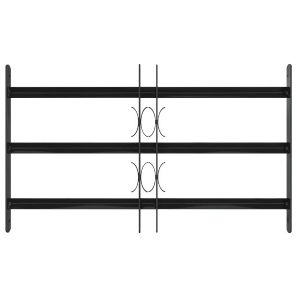 Прозоречна решетка Черно 75.5 x 45 см Прахово боядисана стомана