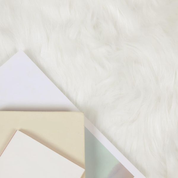 Изкуствен овчи килим Tafalla Бяло 240 x 340 см Полиестер