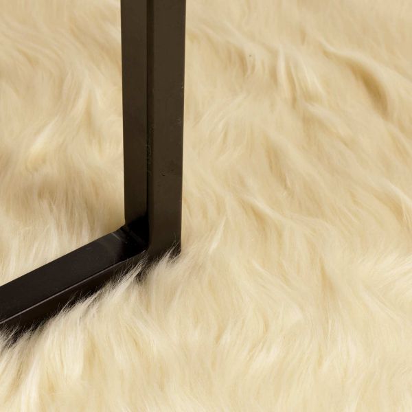 Изкуствен овчи килим Tafalla Крем 80 x 250 cm Полиестер