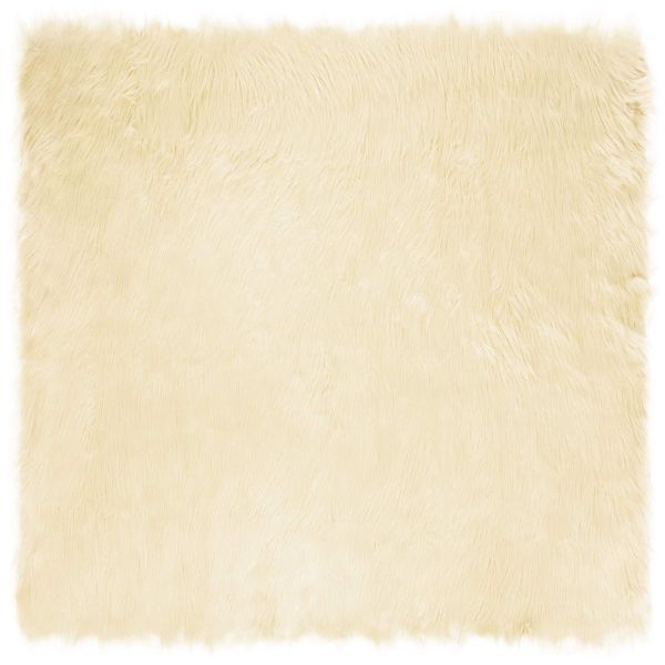 Изкуствен овчи килим Tafalla Крем 240 x 240 cm Полиестер