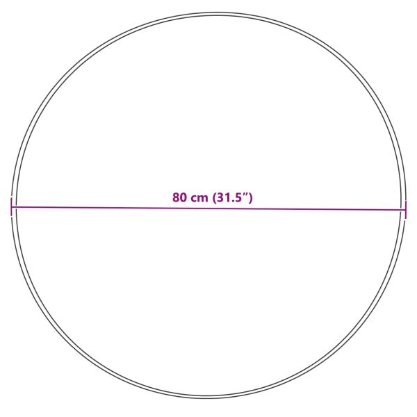 Изкуствен овчи килим Tafalla Крем Ø 80 cm Полиестер