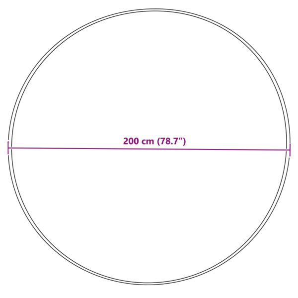 Изкуствен овчи килим Tafalla Крем Ø 200 см Полиестер