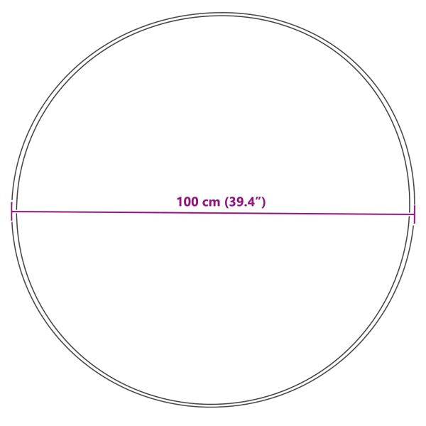 Изкуствен овчи килим Tafalla Сив Ø 100 см Полиестер