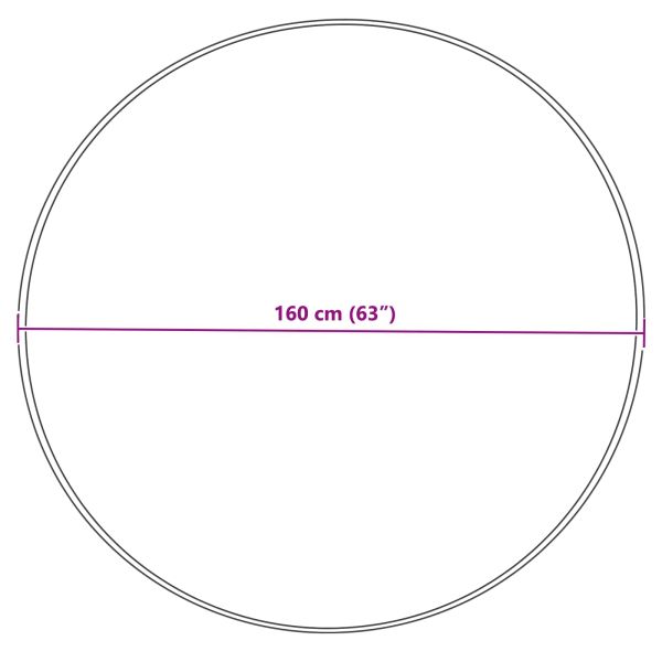 Изкуствен овчи килим Tafalla Сив Ø 160 cm Полиестер