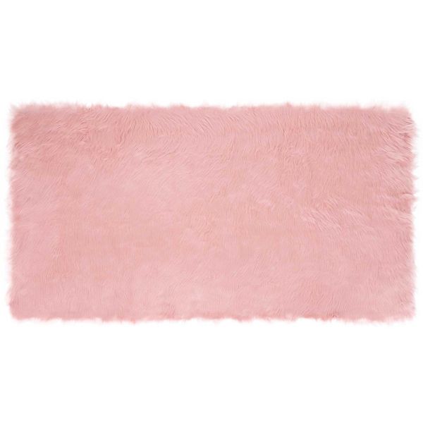 Изкуствен овчи килим Tafalla Розово 80 x 150 cm Полиестер