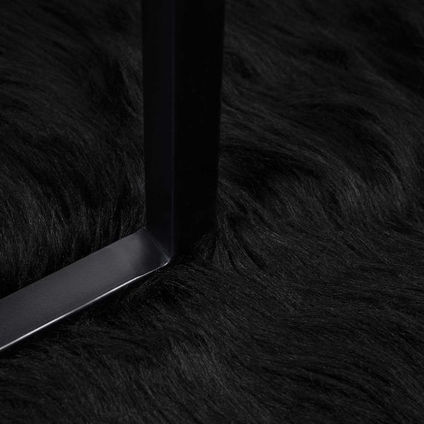 Изкуствен овчи килим Tafalla Черно 200 x 280 см Полиестер