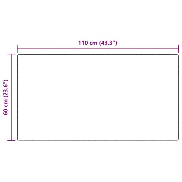 Изкуствен овчи килим Tafalla Антрацит 60 x 110 cm Полиестер