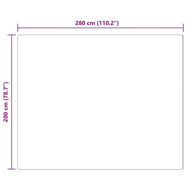 Изкуствен овчи килим Tafalla Антрацит 200 x 280 см Полиестер