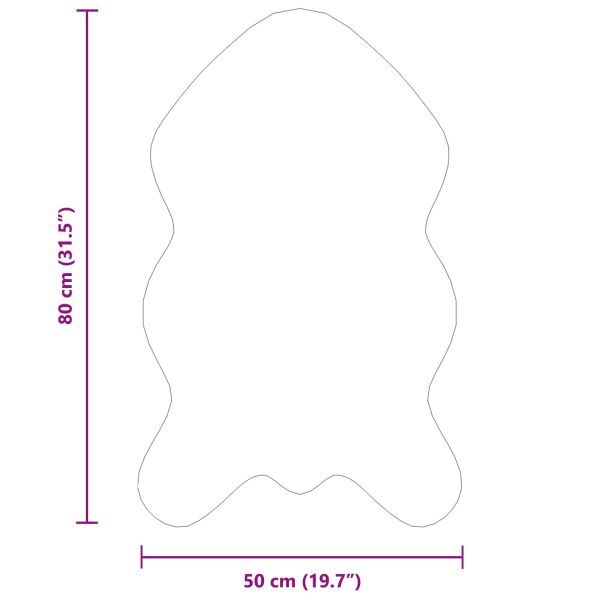 Изкуствен овчи килим Tafalla Антрацит 50 x 80 cm Полиестер