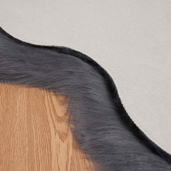 Изкуствен овчи килим Tafalla Антрацит 60 x 90 cm Полиестер