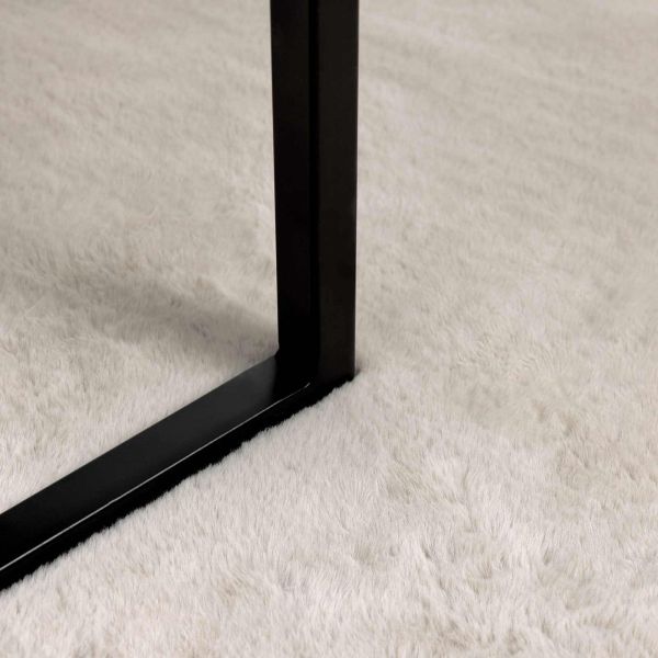 Килим с изкуствена заешка козина Olite Бежово 80 x 200 cm