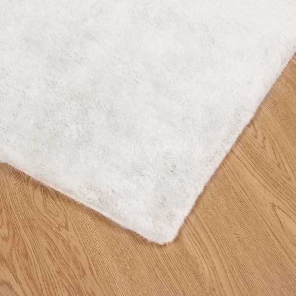 Килим с изкуствена заешка козина Olite Крем 80 x 250 cm