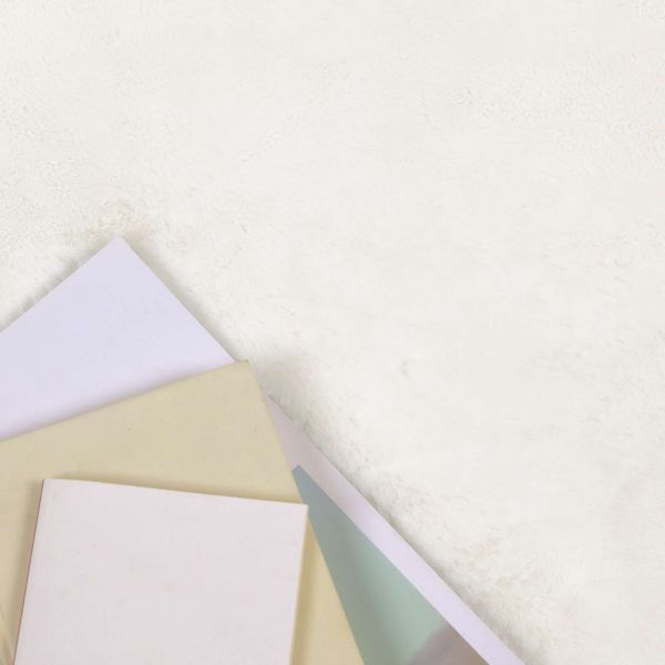 Килим с изкуствена заешка козина Olite Крем 140 x 200 cm