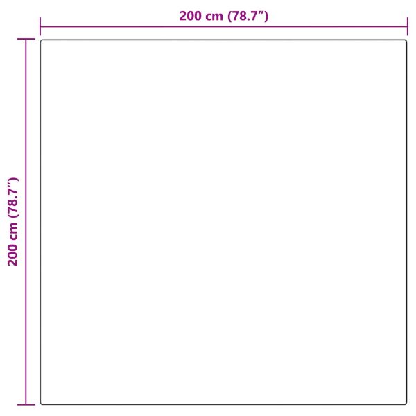 Килим с изкуствена заешка козина Olite Крем 200 x 200 cm